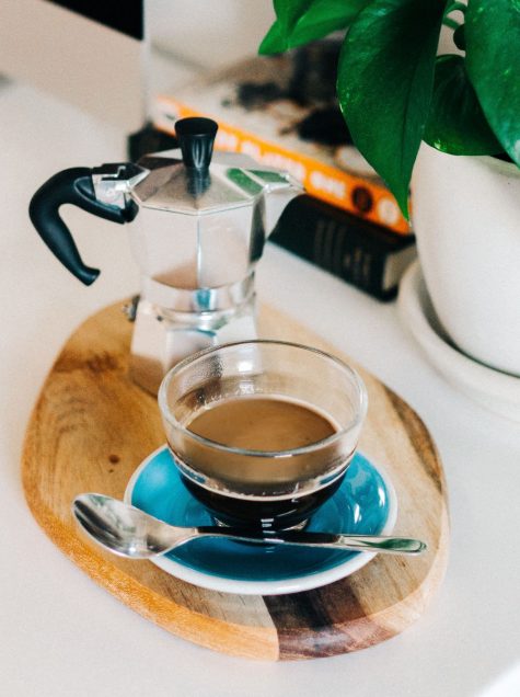 italian coffee breakfast in an airstream