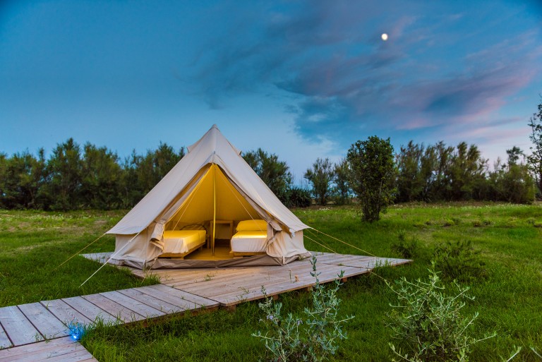 bell tent all'ItalyAirstream Park di Venezia